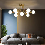 Postmodern Glass Ball Ceiling Lamp Luxury Nordic Interior Dining Room Lighting