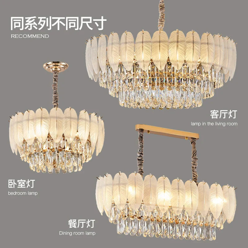Luxury Crystal Chandelier: Modern Elegance for Living Room, Hall, Restaurant Lighting