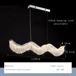 Crystal Bead Chandelier LED Lights for Modern Luxury Home Decor & Bedroom