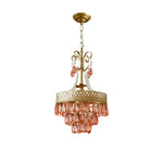 Crystal Water Drop Chandelier for Kitchen Dining Room