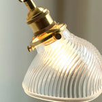 Clear Glass LED Wall Sconce Rotate Up Down, Perfect for Dining Room, Bathroom