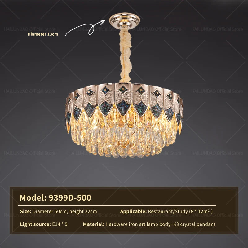 Crystal Chandelier: Modern Luxury for Living Room, Bedroom, Dining Room