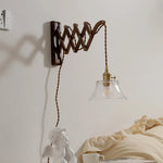 Walnut Copper LED Wall Lights - Modern Bedroom Balcony Living Room Decor