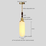 Afralia™ Nordic Style LED Pendant Light with Ceramic Shade for Bar, Dinning Room, Bedroom