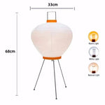 Rice Paper Floor Lamp for Living Room Bedroom (E27 Bulb)