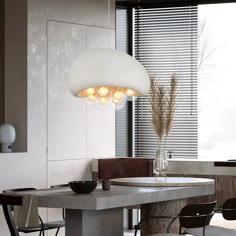 Nordic G9 LED Pendant Lights with HDPS Glass Shades for Dining Room