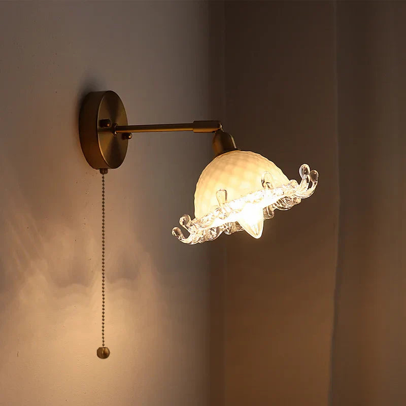 LED Copper Wall Light: Modern Nordic Interior Lamp for Bedroom, Bathroom, and Balcony