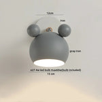 Wood Iron LED Wall Lights with Pull Chain Switch for Modern Living Spaces