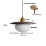 Afralia™ Glass LED Pendant Lamp Copper Socket for Dining Living Room Decor
