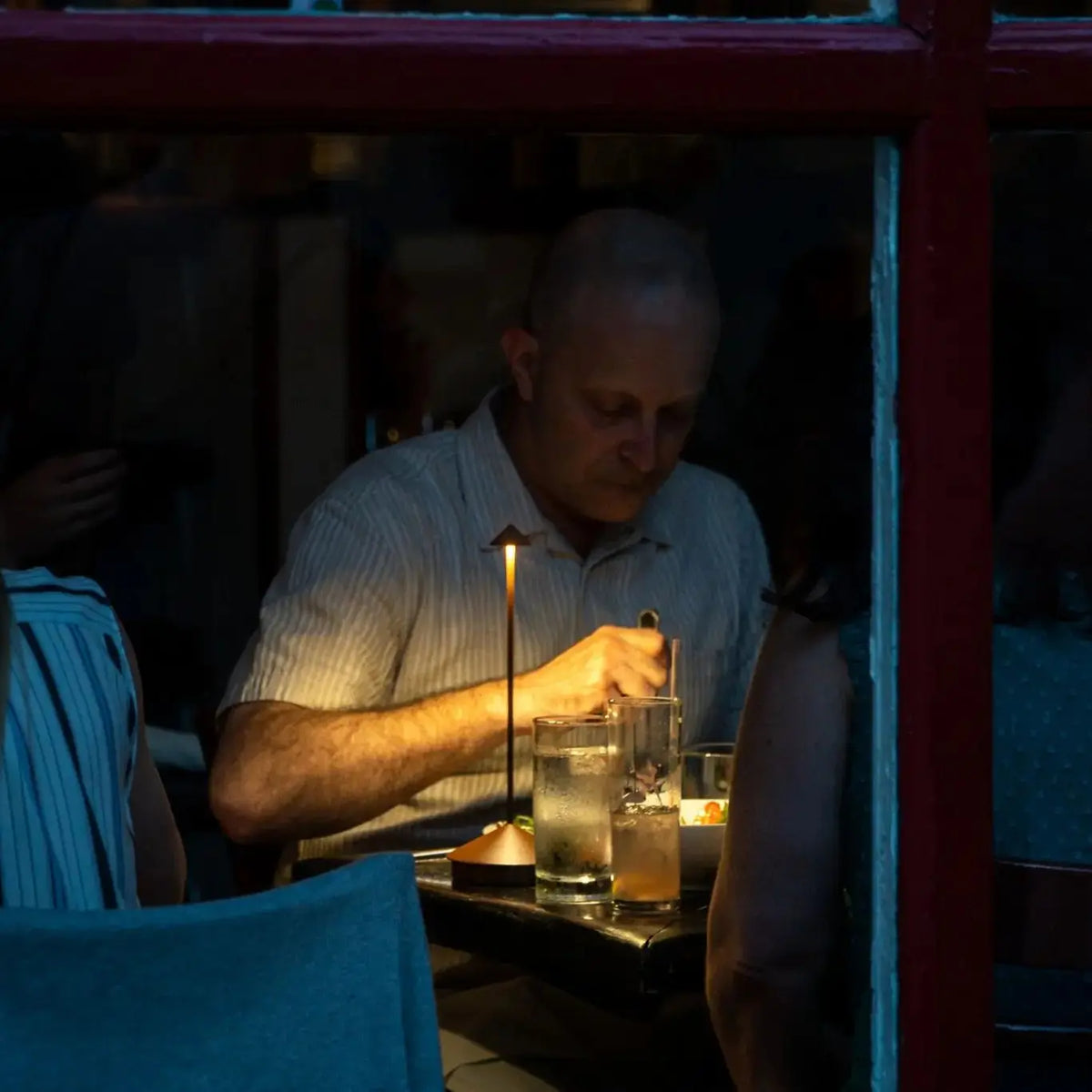 Pina Pro Rechargeable LED Touch Table Lamp for Dining, Hotel, Bar & Coffee