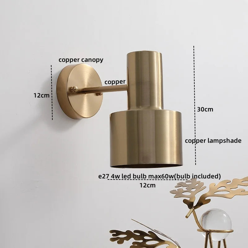 LED Wall Lamp with Pull Chain Switch for Modern Home Decor