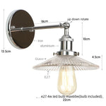 Afralia™ Industrial Loft LED Wall Light for Bedroom, Bathroom, Stairs - Plug In Iron Lamp