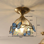 Modern Butterfly Glass Ceiling Light Fixture