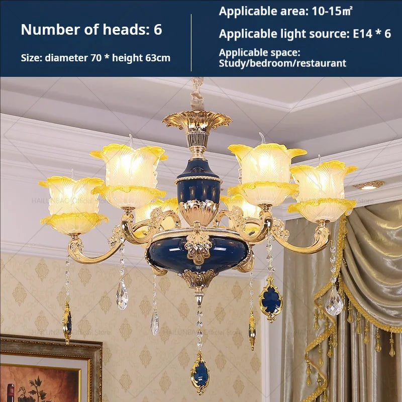 Elegant Crystal Chandelier Living Room Bedroom Lighting