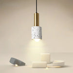 Afralia™ Terrazzo LED Pendant Lamps: Modern Nordic Home Decor Lighting for Living Room, Kitchen & Bar