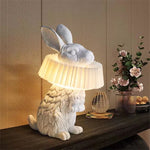 Rabbit Resin Table Lamp for Kids Room Decor