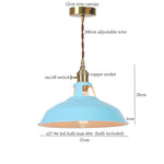 Blue Iron Art LED Pendant Light, Nordic Modern Style for Home and Commercial Spaces