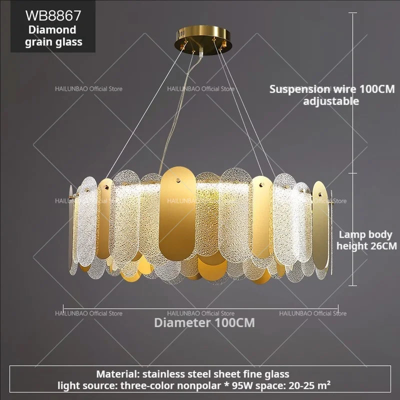 Postmodern Chandelier: LED Living Room Diningroom Bedroom Clothing Store Light