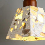 Wood LED Pendant Lamp Japan Style Wabi Sabi Hanging Light Fixtures