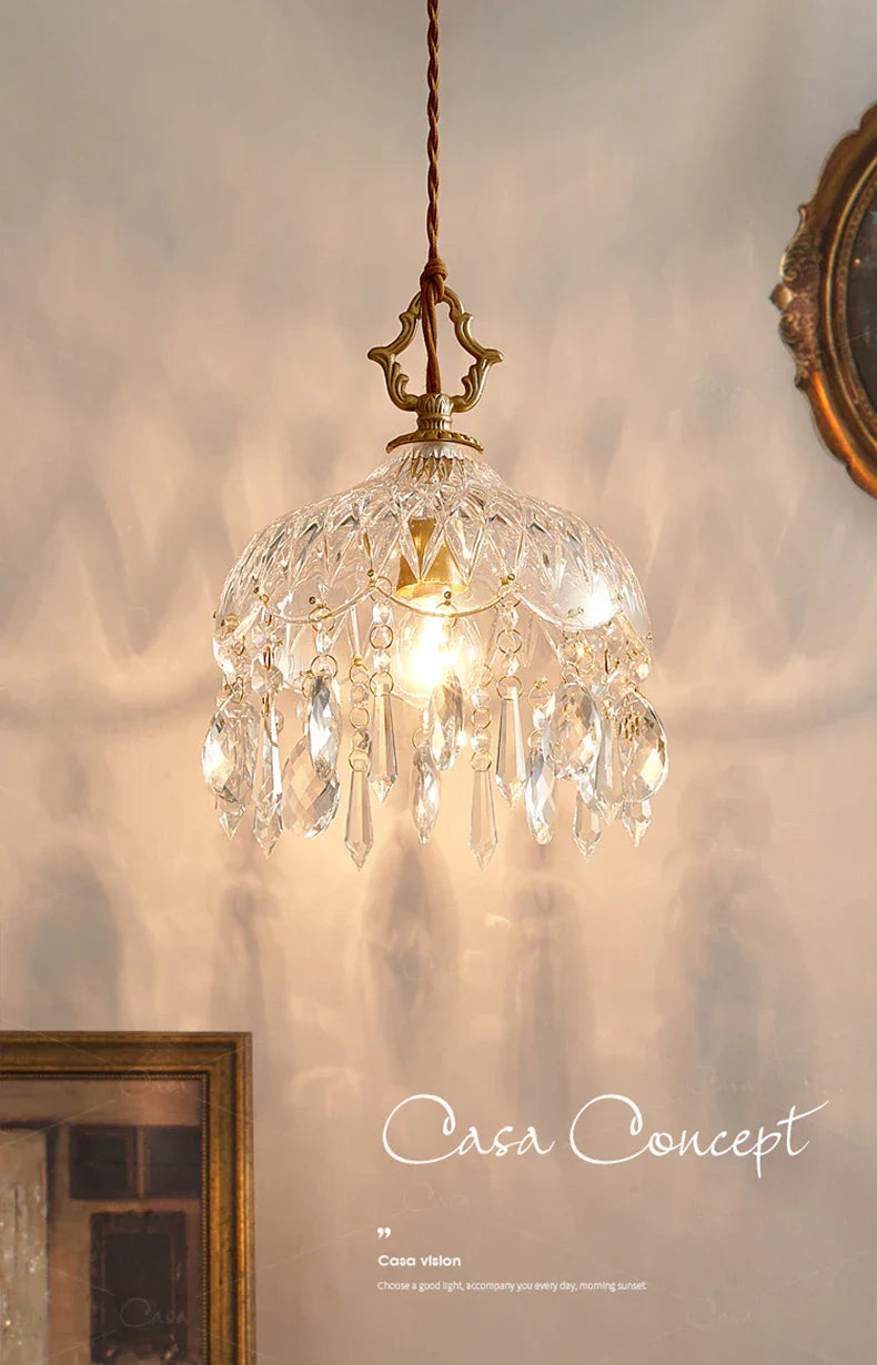 Medieval Crystal Wall Lamp Luxury Glass Ceiling Lights