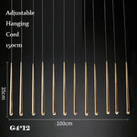 Retro Copper Gold Chandelier Pendant Light for Living Room Dining Bar