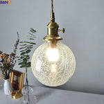 Copper Glass LED Pendant Light for Modern Home Decor