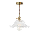 Glass Flounce LED Pendant Light - Stylish Nordic Design