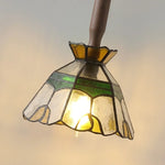 Glass Walnut LED Pendant Lamps: Modern Copper Lighting for Living Room, Bedroom, and Corridor