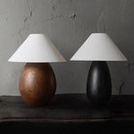 Retro Wood Carving Table Lamp Black Elegant Desk Light Home Office Decor