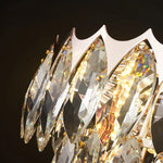 Nordic Crystal Chandelier Dimmable LED Pendant Lamp for Elegant Living Room Décor