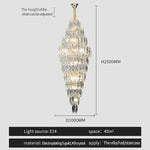 European Duplex Crystal Chandelier for Elegant Luxury Living