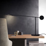 Industrial Swing Arm Table Lamp - Modern Lighting for Living/Bedroom, Office, Study