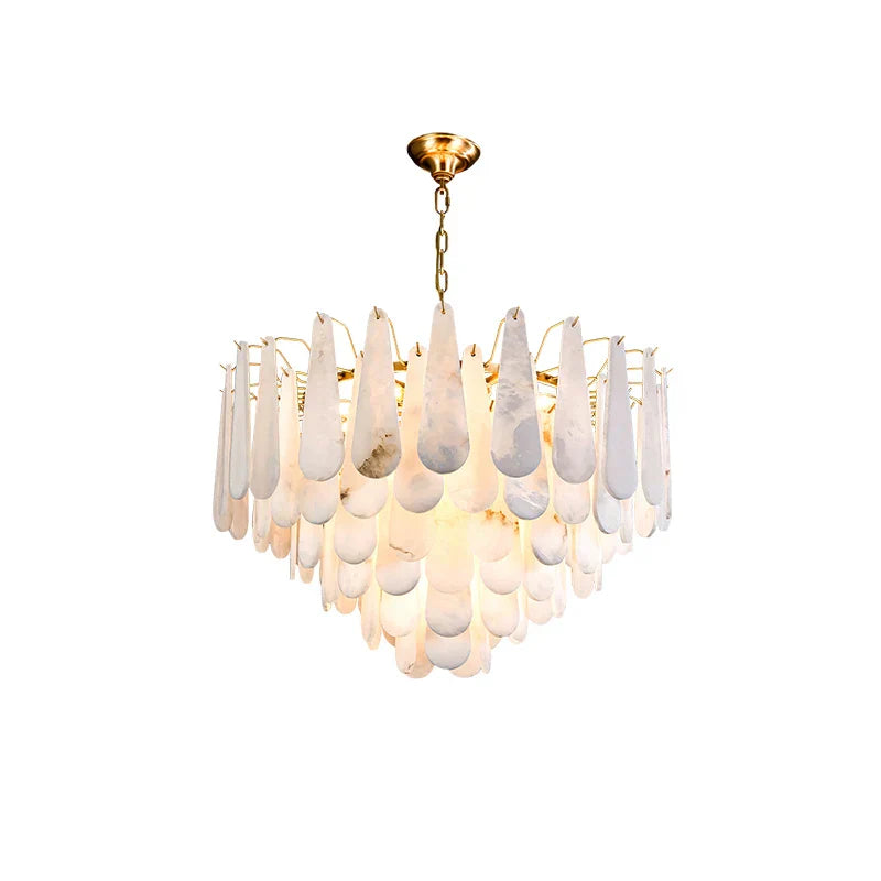 Art Deco Marble Home Chandelier Lighting Dimmable LED 2025