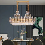 Dimmable Crystal Chandelier Lighting for Living Room