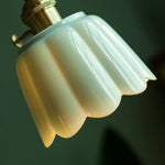 Ceramic Flower LED Pendant Light, Nordic Style, E27, Home Decor Lighting