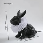 Rabbit Resin Table Lamp for Kids Room Decor