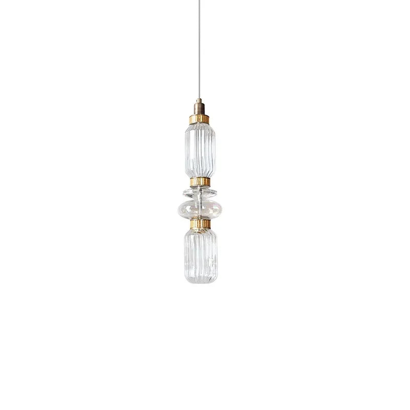 Ballet Pendant Lamp Clear Amber Glass Shade Restaurant Bedroom Lighting