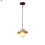 Afralia™ White Glass Ball LED Pendant Light for Kitchen Dining Room Decor