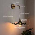 LED Copper Wall Light for Bathroom Mirror and Hallway - Glass Luminaria De Parede