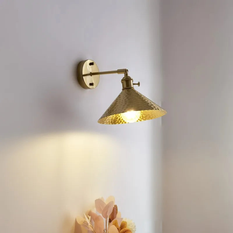Copper LED Wall Light for Modern Spaces.