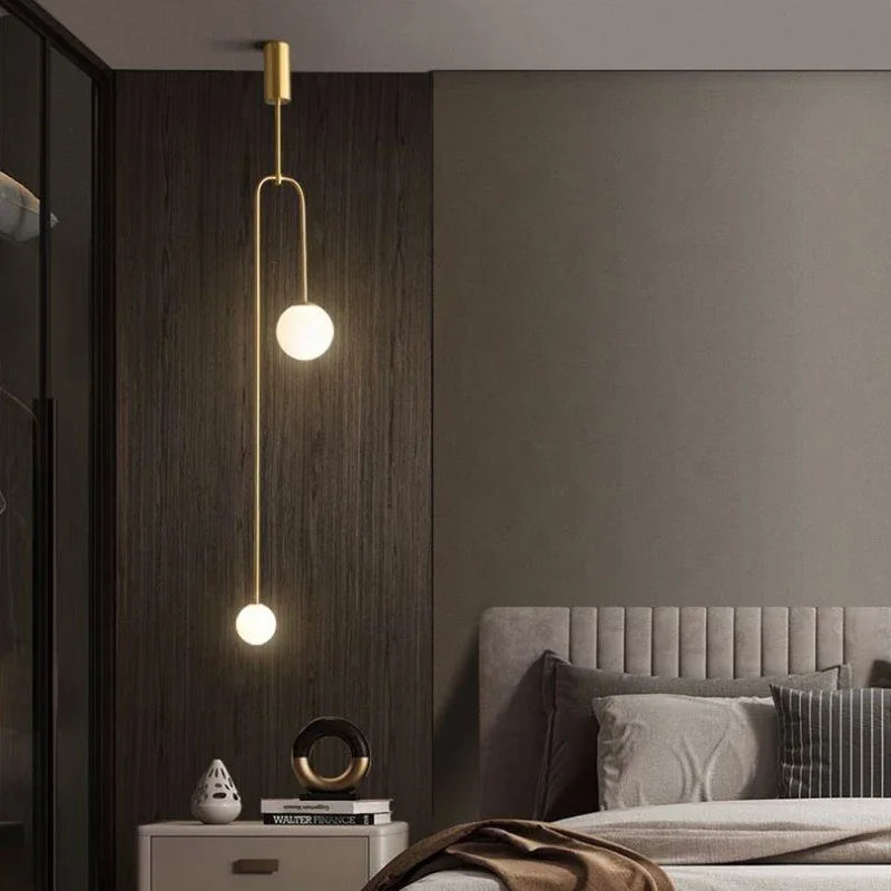 Bronze Glass Ball Chandelier: Luxury Pendant Lights for Living Room, Bedroom, Hotel & Bar