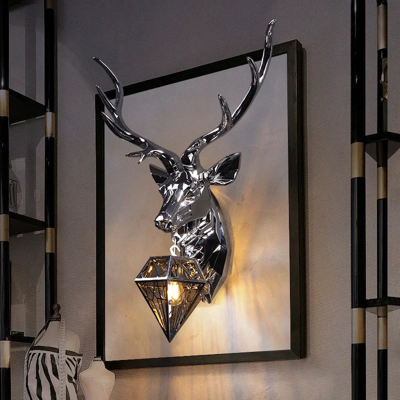 Nordic Antler Deer Wall Sconce Light for Bedroom and Kitchen