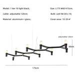 Afralia™ Metal Pendant Chandelier LED Lighting Fixture for Modern Luxury Foyer, Stairs & Indoor