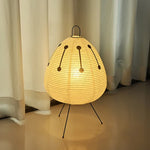 Akari Noguchi Table Lamp: Japanese Design Rice Paper Standing Light for Home & Bar Décor