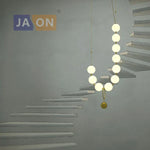 Brass Artistic Necklace Chandelier Lighting for Living Room