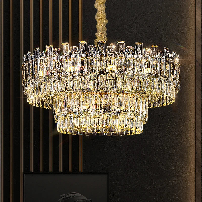 Luxury Crystal Chandelier Modern Simple Dining Room Bedroom Light