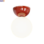 Iron Glass LED Ceiling Lights Modern Home Decor Lighting G9 Lamparas