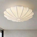 White Cloud Chandelier | Modern Nordic Silk Ceiling Light | LED Indoor Lighting