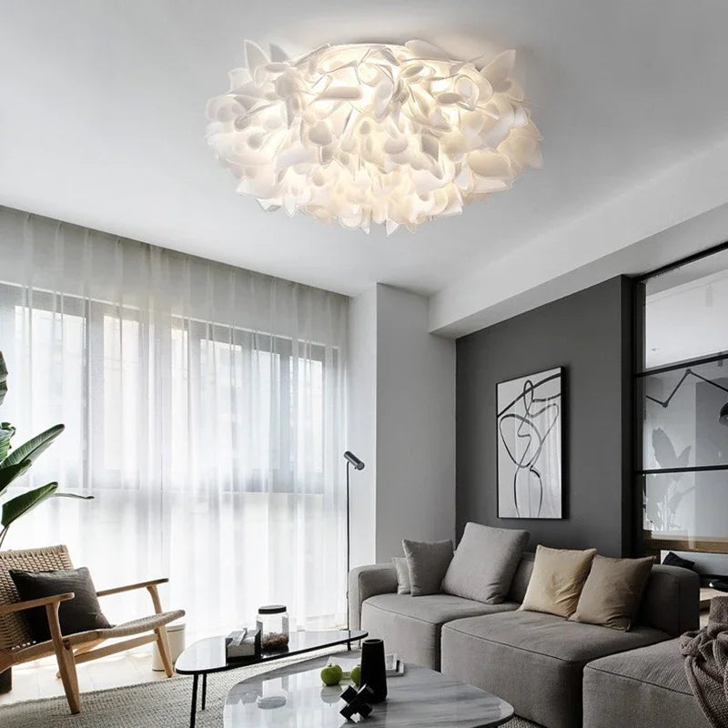 Luxury Petal Ceiling Lamp for Bedroom Foyer Dining Room Lighting