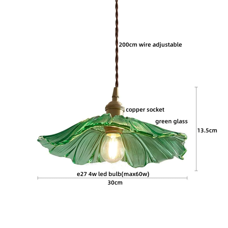 Clear Glass LED Pendant Light | Nordic Hanging Chandelier for Kitchen, Living Room